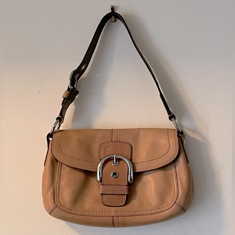COACH - Burnished Leather tan SOHO saddle - shoulder bag